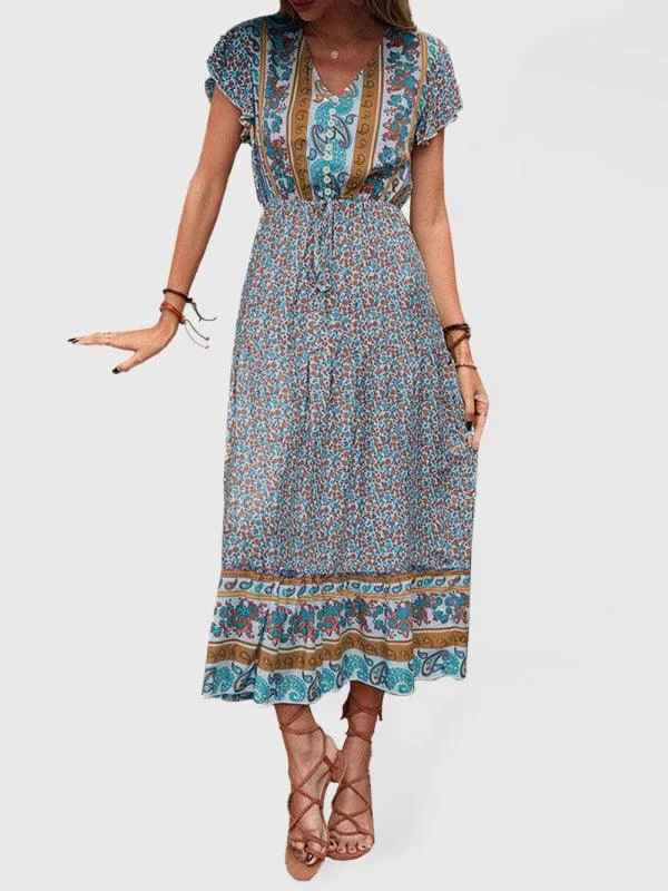 Women's Workout Garments Exclusive Sale Printed Summer Maxi Dress