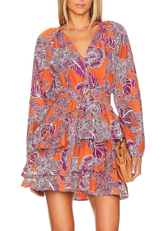 Women's Charming Outfit For Events You'Ll Love Us Because Kiki Mini Dress in Indigo Girl Plum