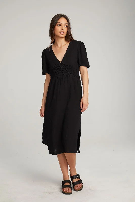 Women's Transitional Apparel Limited Styles Palmer Licorice Midi Dress