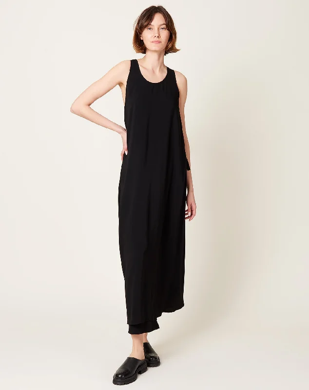 Women's Formal Clothes Essentials On Sale Racerback Wrap Maxi Dress in Black