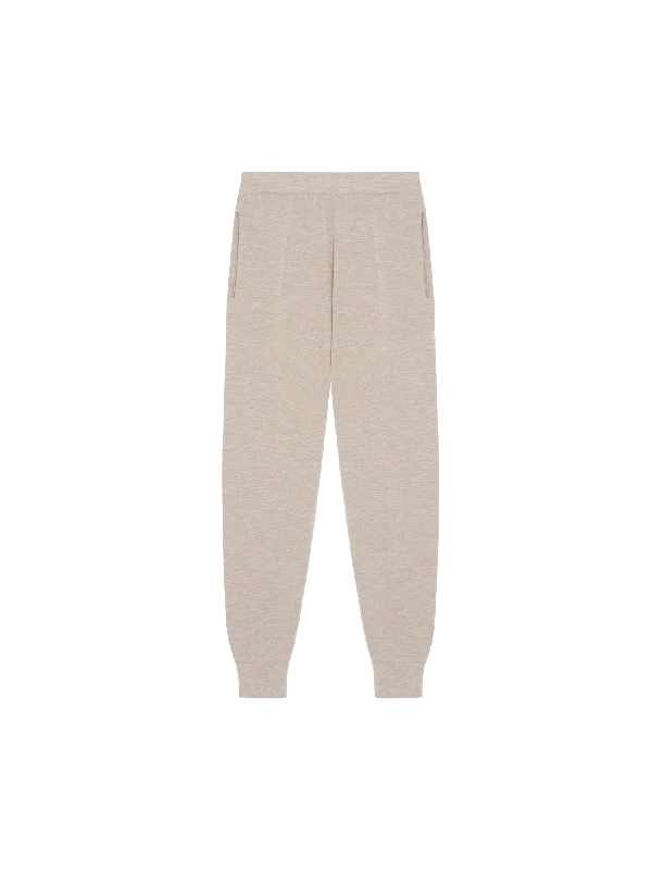 Casual Clothes For Women Limited Time Special Offer Womens DNA Regenerative Merino Wool Track Pants—stone marl