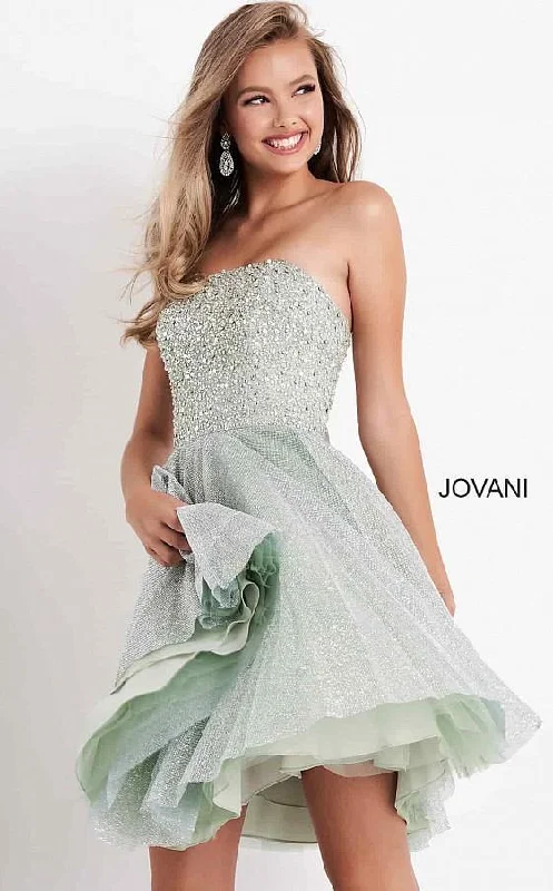 Women's Work Outfit For The Office Season Sale Jovani 04445 Prom Strapless Homecoming Dress K