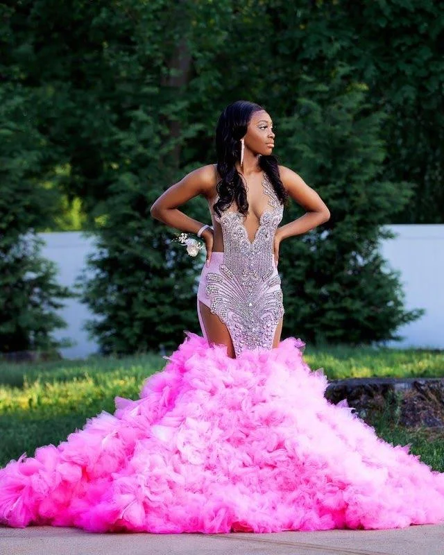 Women's Contemporary Apparel Modern Glamour Bubble Gum Barbie Gown