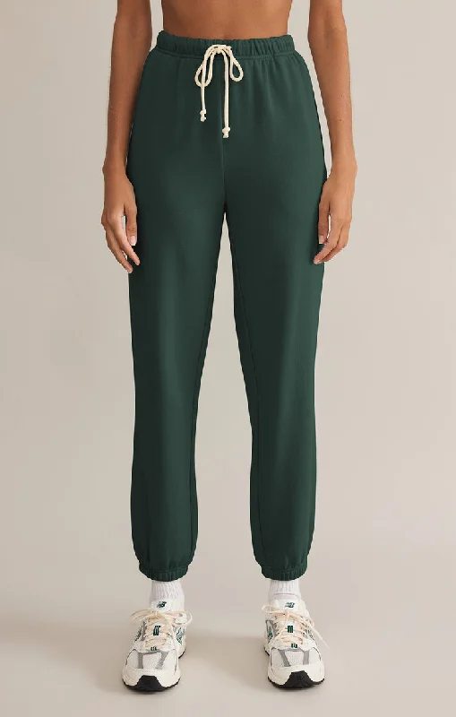 Women's Holiday Clothing Break Fashion Norms Z-Supply Stadium Jogger - CYPRUS GREEN