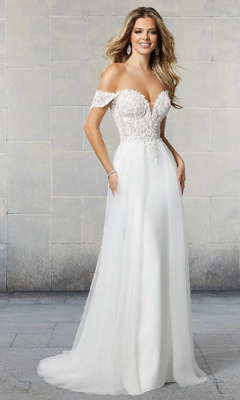 Women's Evening Attire Best Seller Mori Lee Bridal 6922L - Applique Wedding Gown