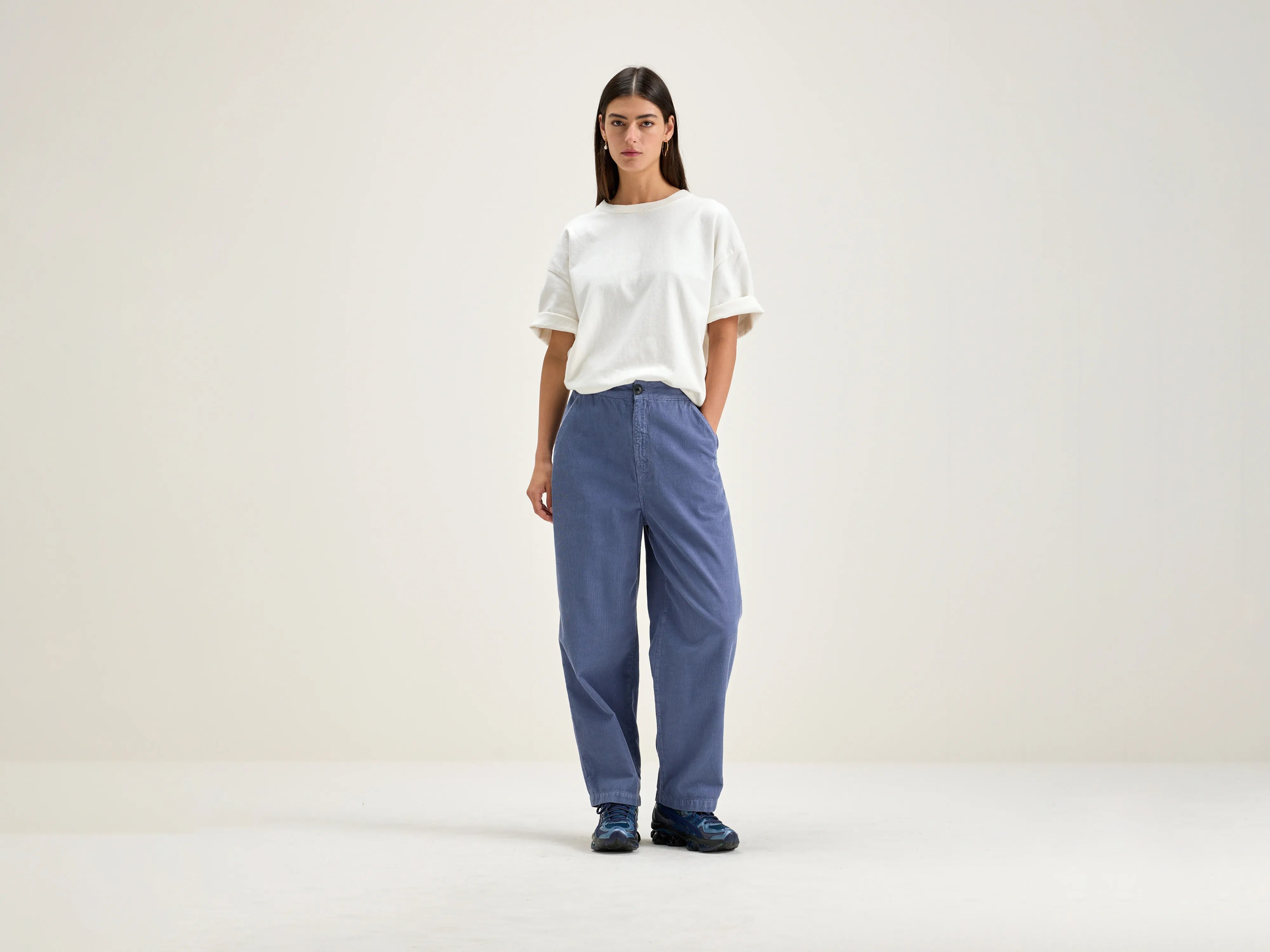 Affordable Luxury Women's Garments Elevate Your Wardrobe Pasop relaxed trousers (242 / W / MYRTILLE)