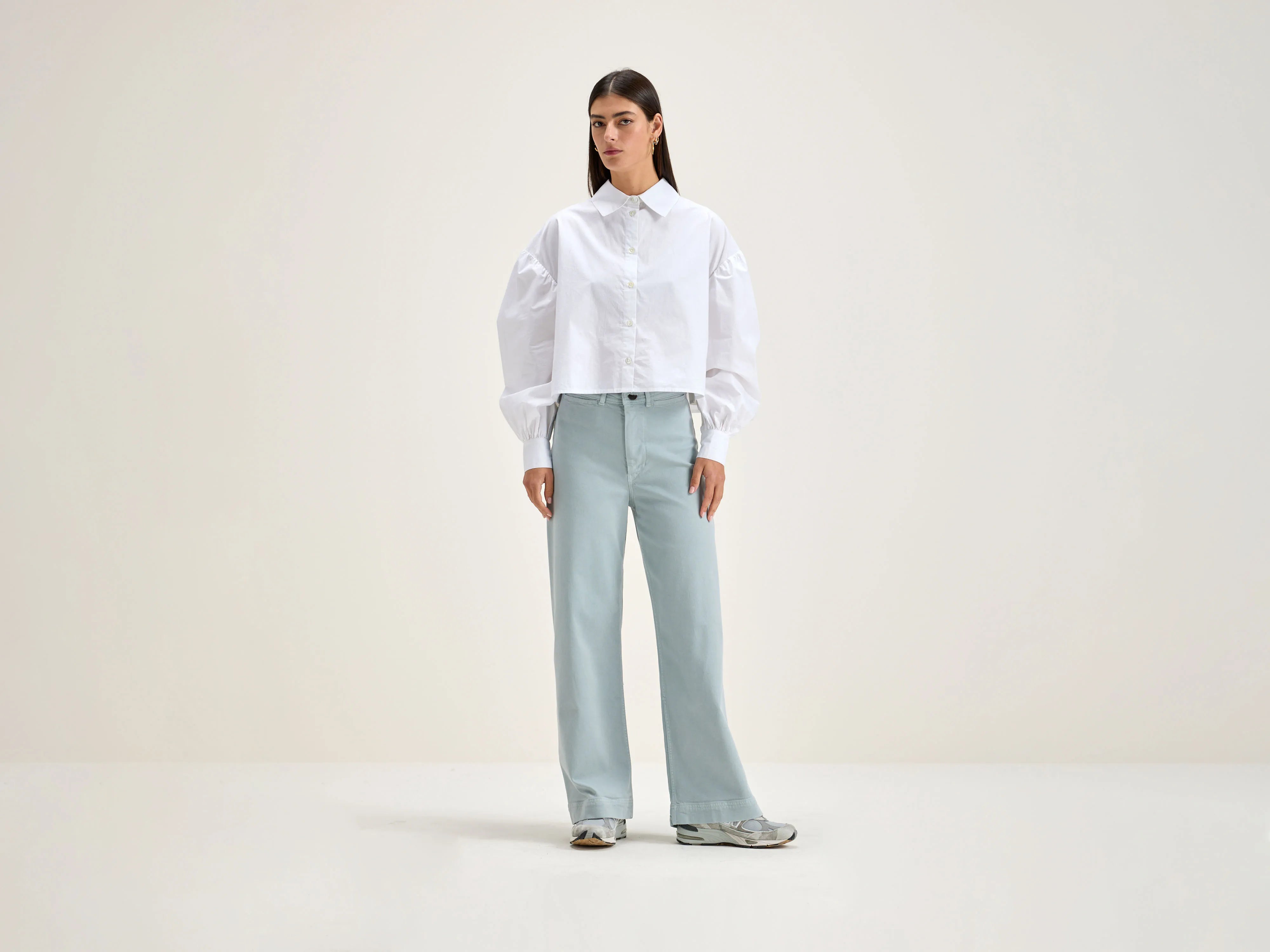 Women's Outerwear Apparel Spring Fashion Lottie wide trousers (242 / W / GIVRE)