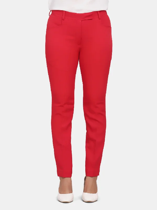 Women's Vacation Attire Limited - Edition Drops Slim Fit Trouser - Red