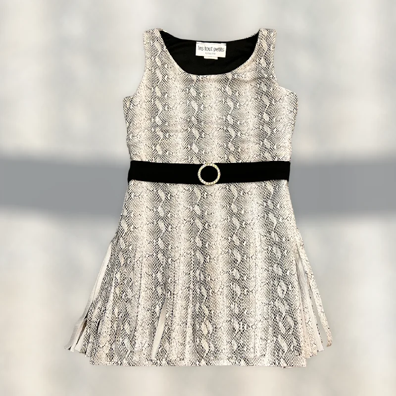 Fashionista Favorites Black Snakeskin Dress