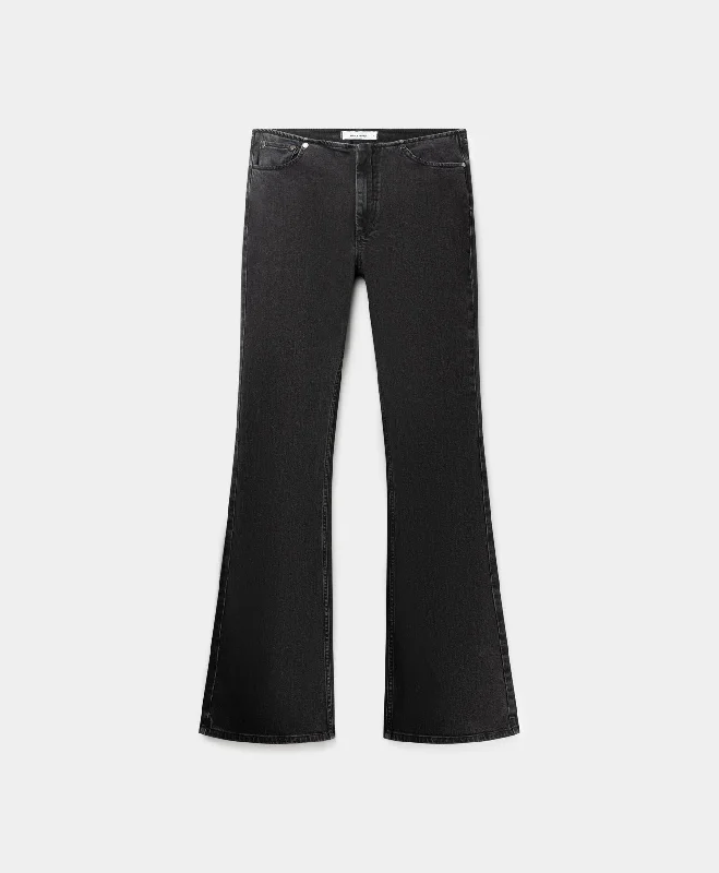 Fashionable Women's Clothes Exquisite Women's Wear Sale Black Flared Jeans