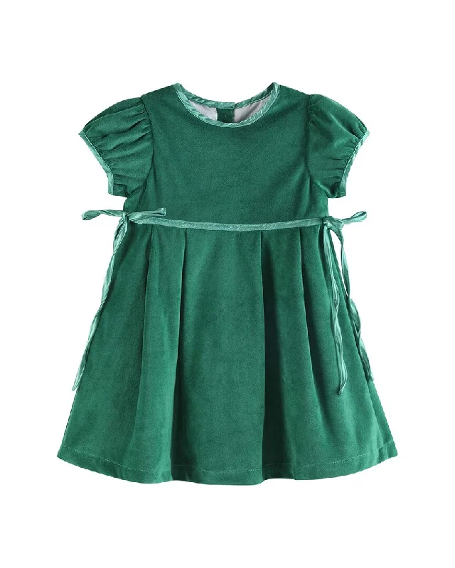 Affordable Trendy Clothes For Women Day-To-Night Styles Lil Cactus Velour & Satin Bow Christmas Dress