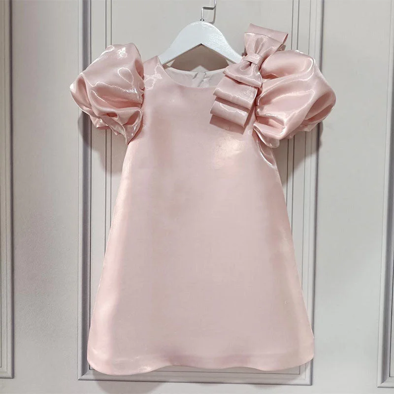 New Season Fashion Preview Sale Baby Girl Pink Puffy Sleeve Birthday Party Princess Dress New Season Fashion Preview Sale Baby Girl Pink Puffy Sleeve Birthday Party Princess Dress