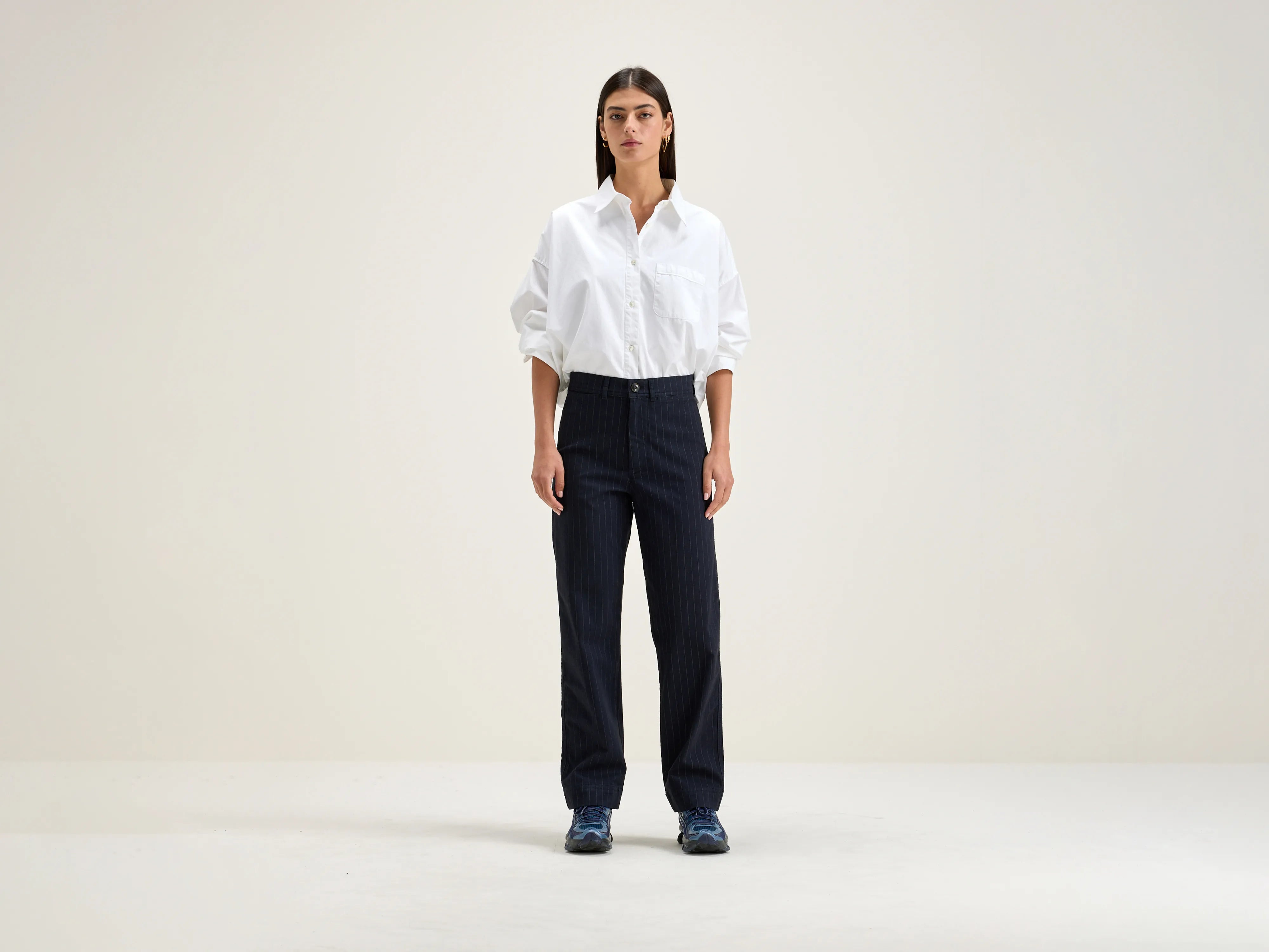 Women's Functional Outdoor Garments Exclusive Sale Ghada straight trousers (242 / W / STRIPE A)