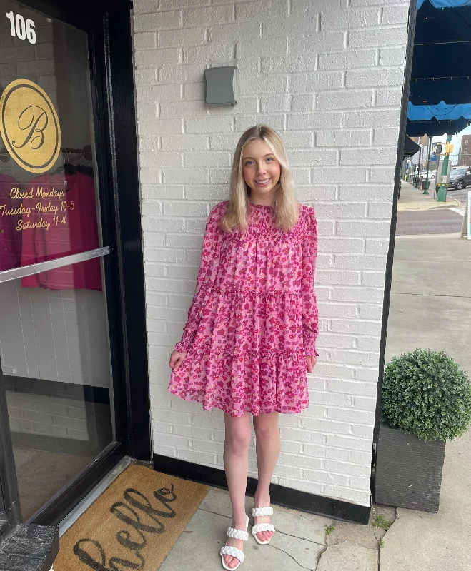 Today's Best Deals – Don't Wait Spring Flowers Pink Dress