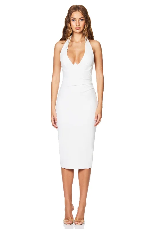 Charming Everyday Clothing For Women Stylish Women's Apparel Nookie Cinema Midi Dress - Ivory