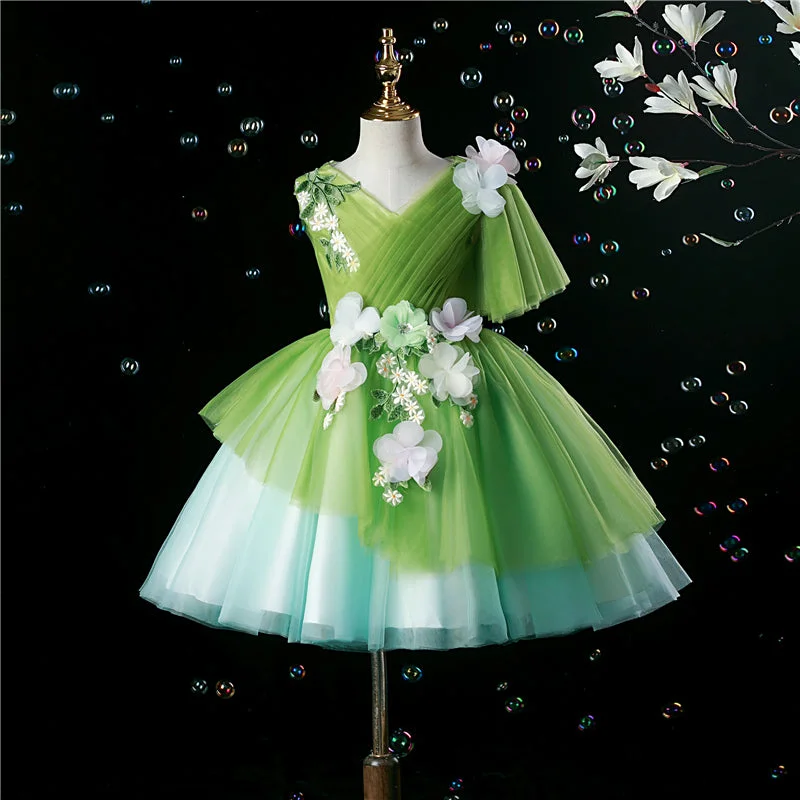 Style Revolution Girl Sumeer Garden Flowers Party Birthday Princess Dress
