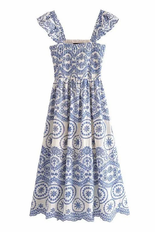 Women's Fashion-Forward Apparel Limited Time Deal Chatham Eyelet Midi Dress