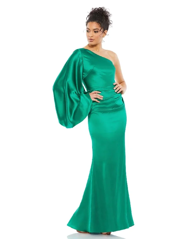 Women's Clothing And Garments Sets Clearance Event Mac Duggal 26588 Long Formal One Shoulder Dress