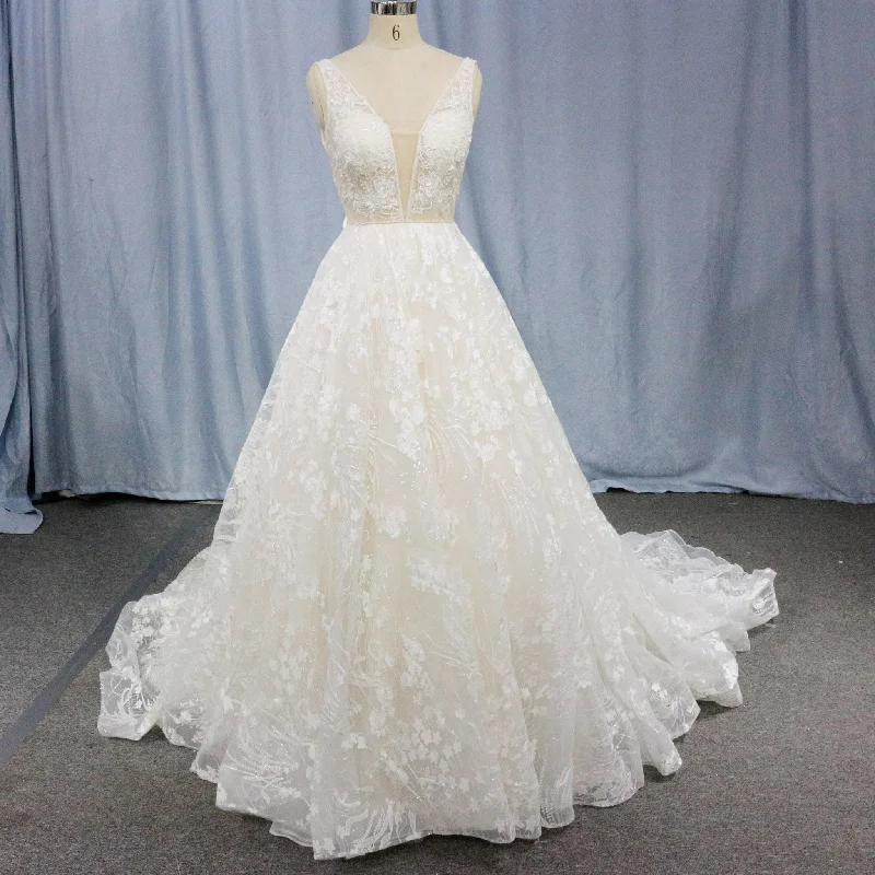 Women's Outdoor Activity Garments Special Offers Off The Shoulder Backless Lace Bridal Wedding Dress