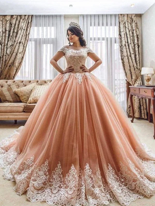 Women's Trendy Garments Trendy Clothing Sale Pink Off Shoulder Lace Prom Dresses, Pink Lace Prom Gown, Evening Dresses