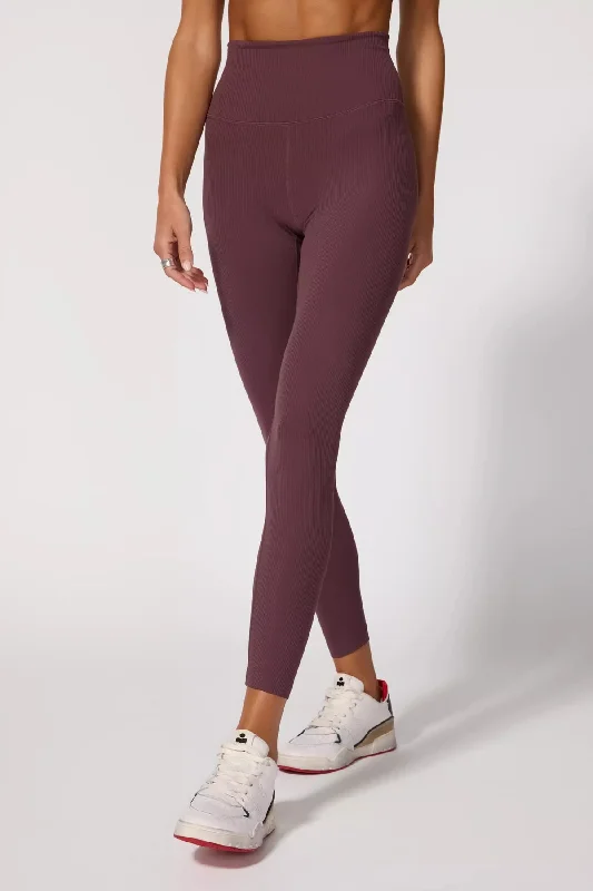 Timeless Women's Clothing Limited Time Deal MPG Sport Women Ribbed Legging - HUCKLEBERRY