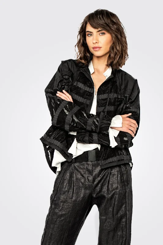 Women's Wardrobe Apparel Additional Time-Limited Offers Taffeta Lace Jacket - Midnight