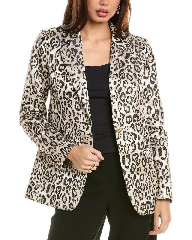 Women's Plus-Size Clothes Elegant Simplicity Wardrobe Elie Tahari Jacquard Blazer