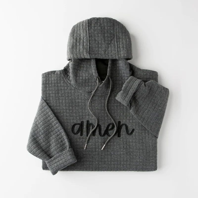 Women's Clothing For Everyday Wear Fashion Frontiers Amen Quilted Hoodie