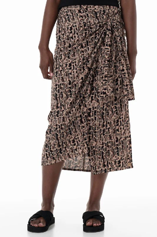 Women's Plus-Size Garments Seasonal Picks Sarong Skirt _ 153853 _ Taupe