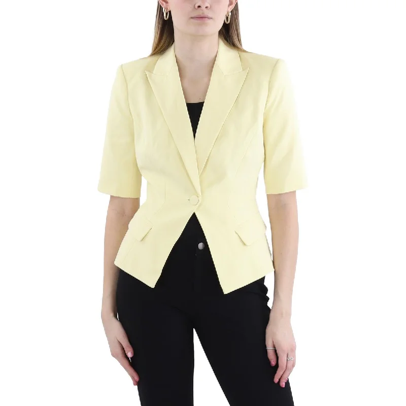 Women's Active Clothing Style Redefined Melbourne Womens Shoulder Pads Polyester One-Button Blazer