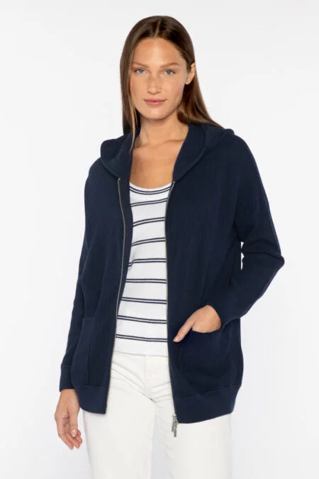 Women's Elegant Outfit Best-Sellers Kinross Cashmere Rib Zip Hoodie