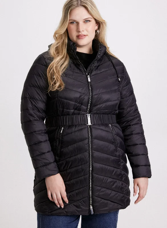 Women's Elegant Formal Outfit Latest Trends Packable Quilted Coat