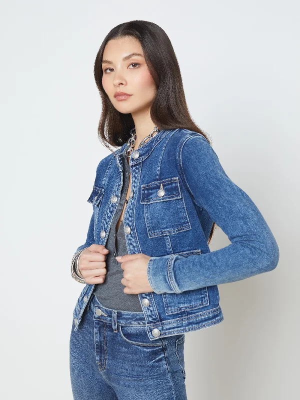 Women's Plus-Size Garments Best Deals Of The Season Yari Denim Jacket