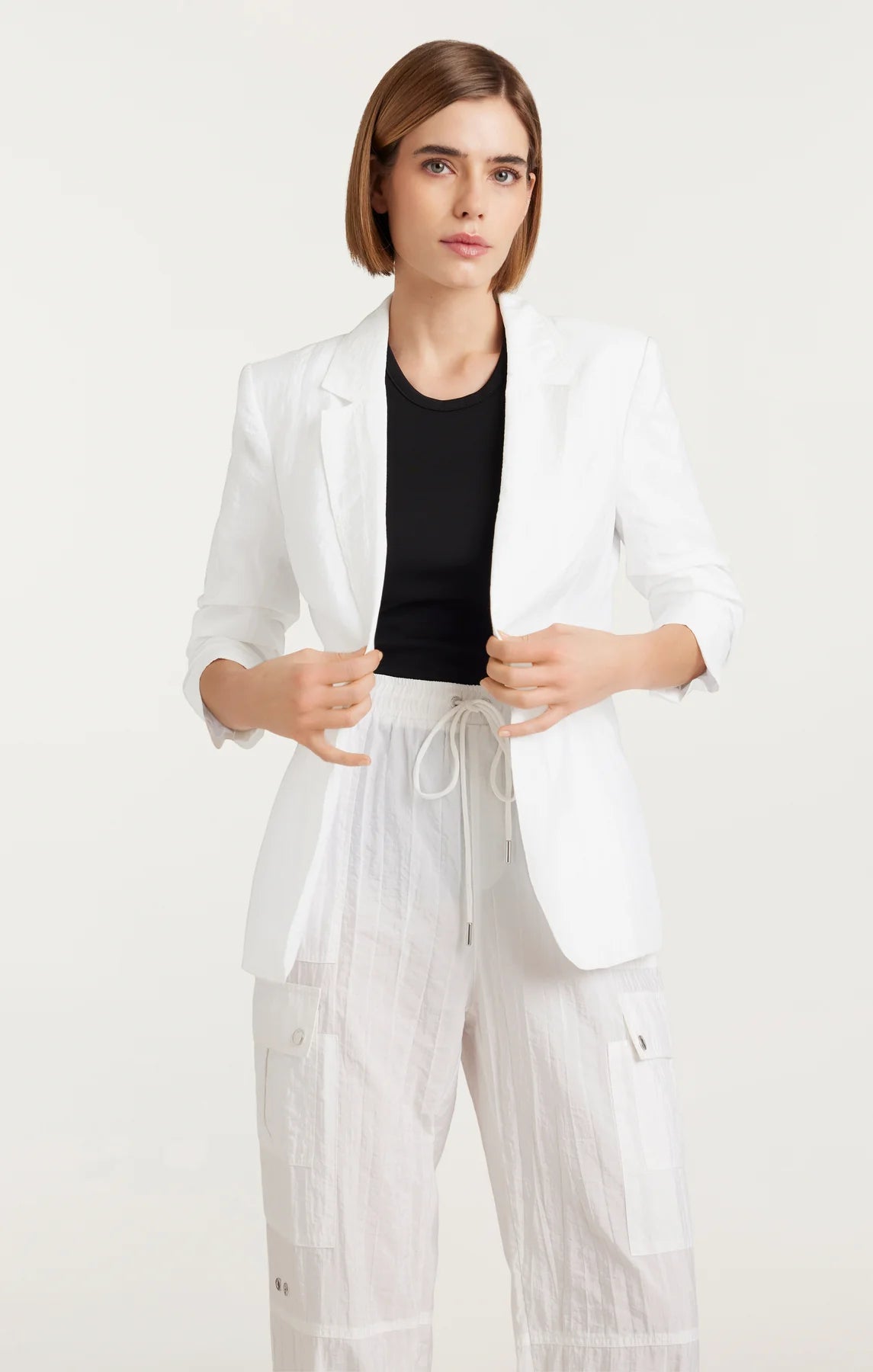 Women's Work Apparel Unbeatable Deals Khloe Woven Blazer - White