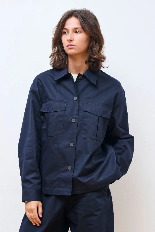 Women's Comfortable Lounge Attire Explore What's New Kukes Shirt Darkest Navy