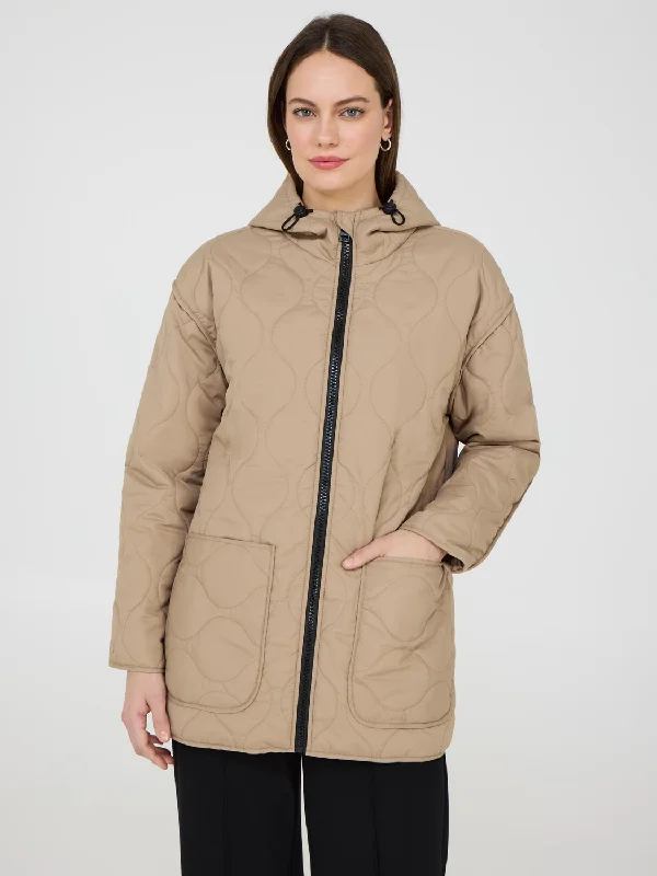 Plus-Size Women's Garments Exquisite Women's Wear Sale Quilt Jacket With Hood