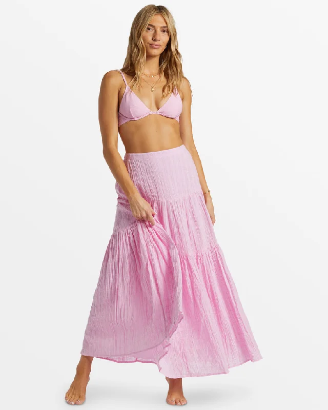 Women's Holiday Attire Classic Women's Fashion Billabong Sol Skirt-Pink Dream