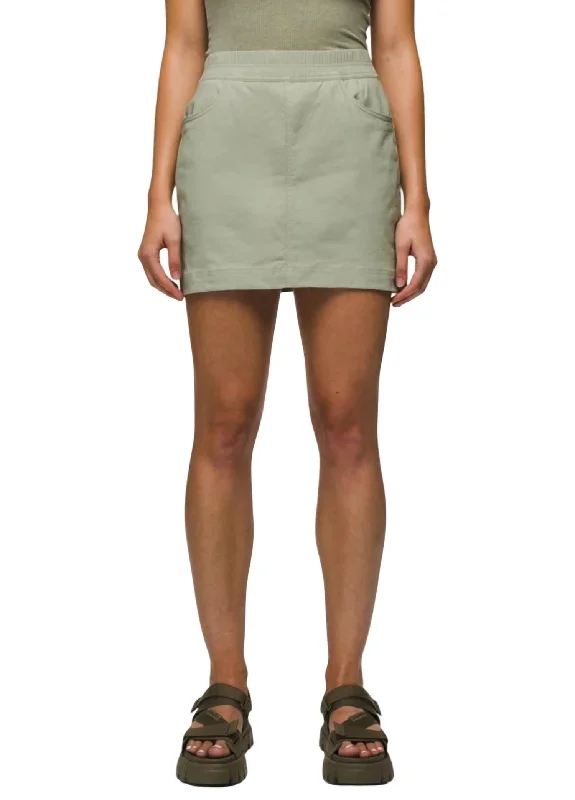 Women's Elegant Formal Outfit Daily Deals Halle E-Waist Skort In Juniper Green