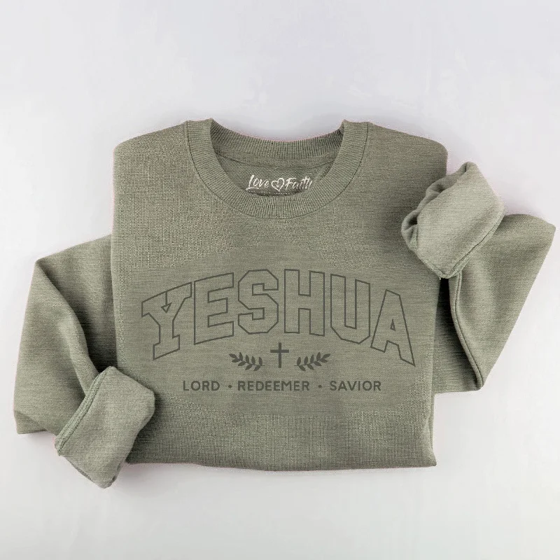 Women's High-Fashion Apparel Comfortable Chic Embroidered Yeshua Sweatshirt