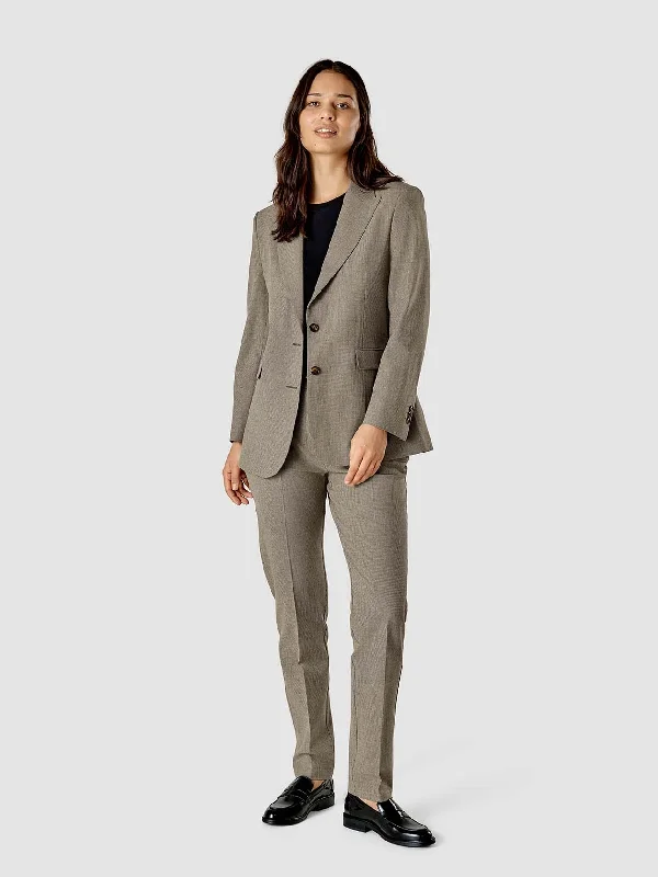 Stylish Women's Attire Trendy Fashion For Women Essential Suit Tapered Latte