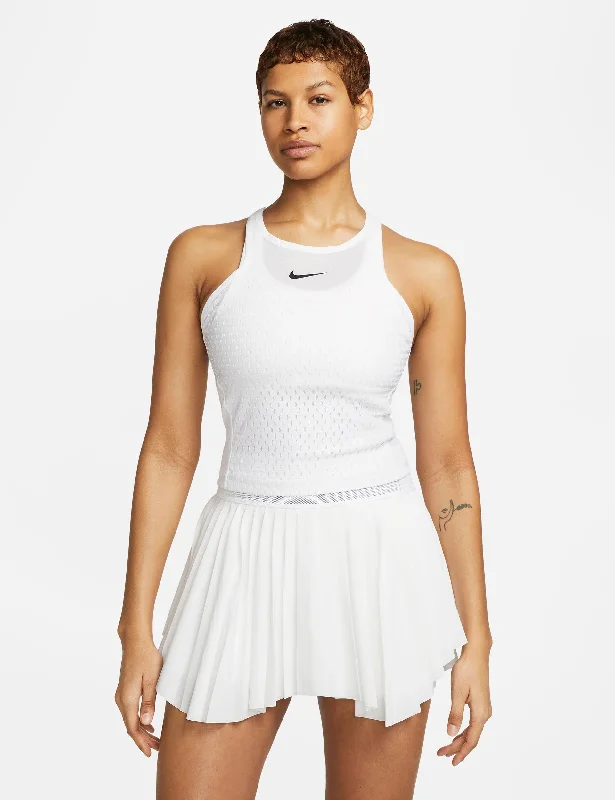 Women's Trendy Clothes Beat The Heat In Tropical Styles NikeCourt Dri-FIT Slam Tank - White/Black