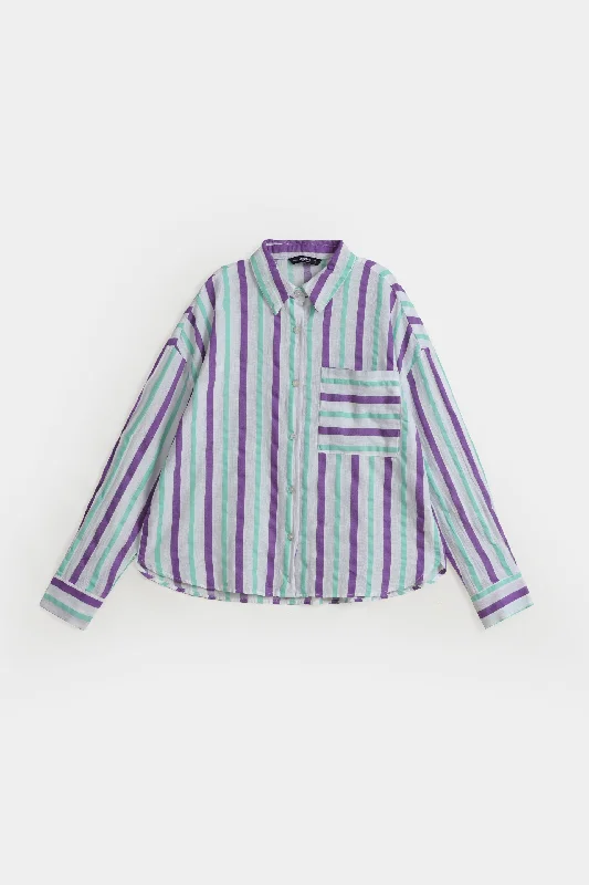 Women's Clothes And Apparel Trend Setting Wardrobe Striped Shirt