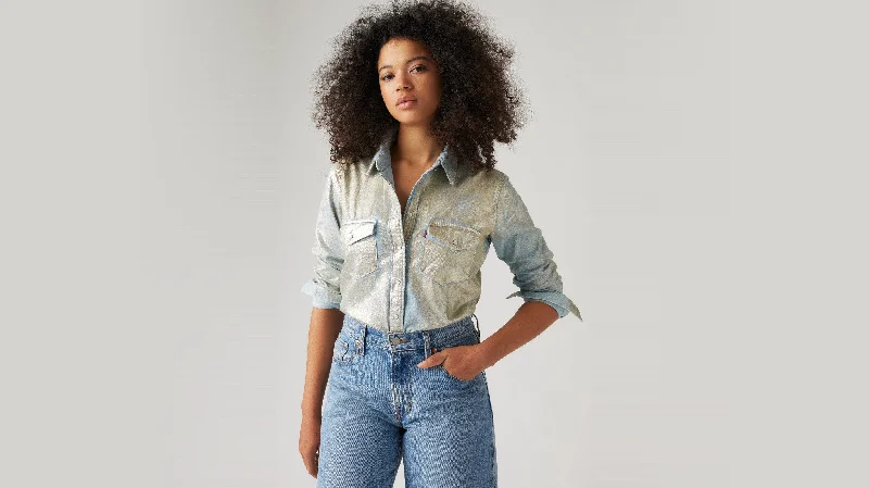 Women's Fashionable Attire For Work Vintage Style Clothing Sale Levi's® Women's Iconic Western Shirt