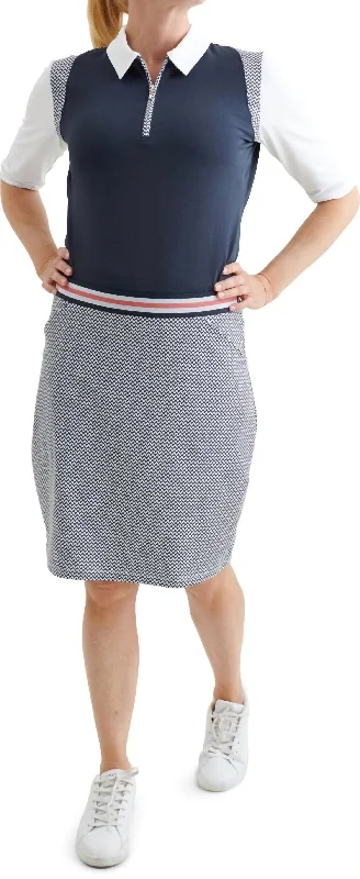 Women's Formal Event Attire Massive Savings Women Anne Skort In Navy/white