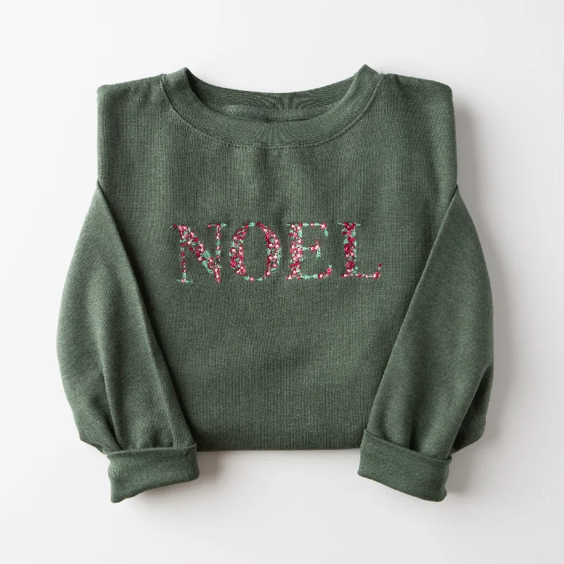 Timeless Women's Clothes Unleash Your Trendy Side Embroidered Noel Sweatshirt