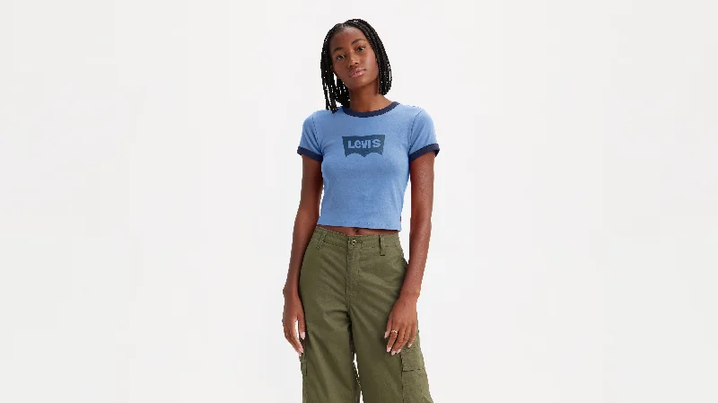 Women's Tops And Clothing Earthy Tones Levi's® Women's Graphic Ringer Mini T-Shirt