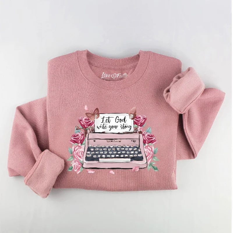 Charming Women's Holiday Apparel Trendy New Clothes Write Your Story Sweatshirt