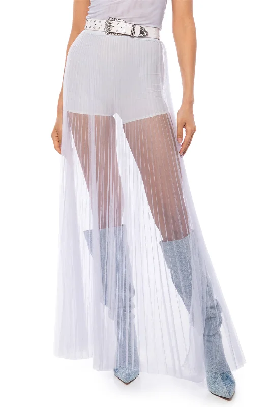 Formal Garments For Women Romantic Flair CAN'T STOP MAXI TULLE SKIRT IN WHITE