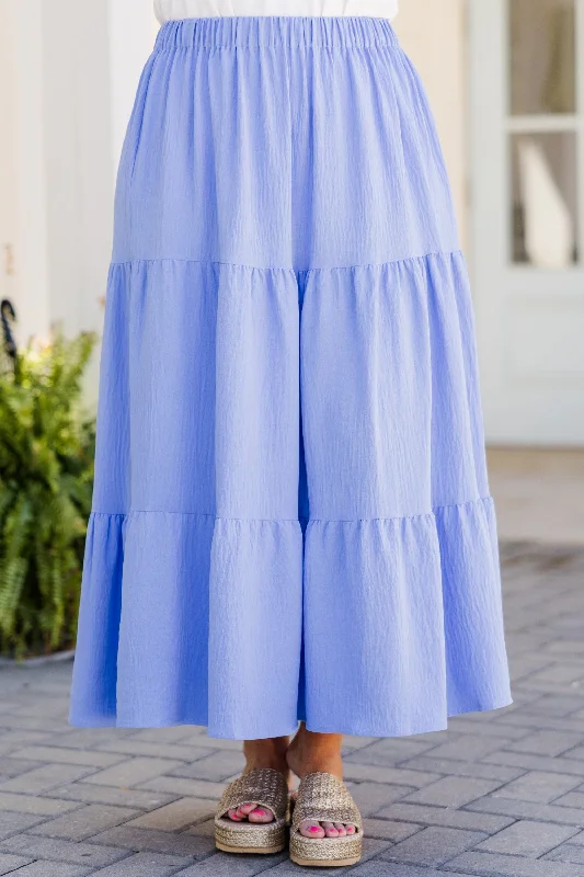 Women's Apparel And Garments Stylish Savings Be That Girl Skirt, Periwinkle