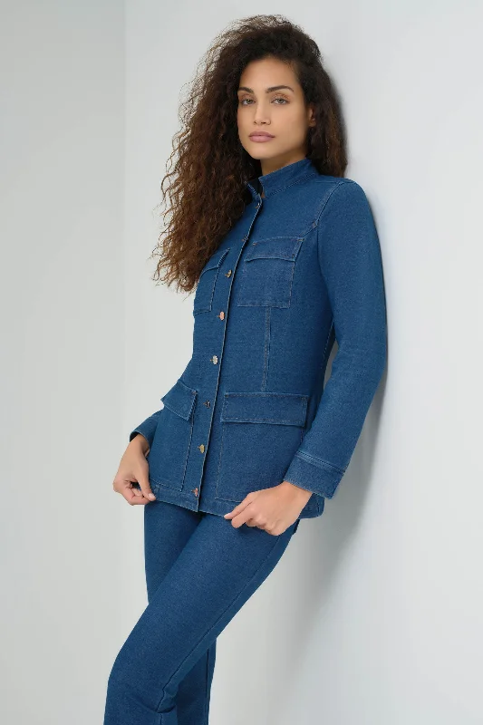 Women's Occasion Wear Clothing Limited Quantities Luvan Performance Denim Utility Jacket